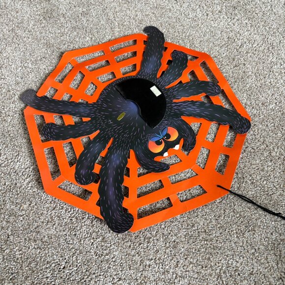 Vintage 90s Halloween cut outs x3 spider, skeleton, scarecrow - Picture 4 of 15